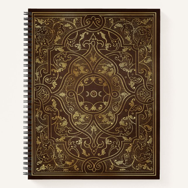 Cuaderno Create Your Own Gold Asian Inspired Brown (Anverso)