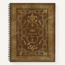 Cuaderno Create Your Own Gold Embossed Camel Brown