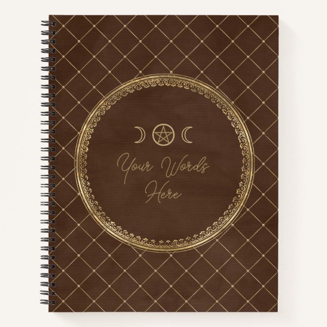 Cuaderno Create Your Own Golden Cocoa Brown (Anverso)