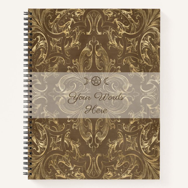 Cuaderno Create Your Own Golden Coffee Brown (Anverso)