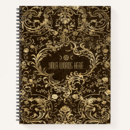 Cuaderno Create Your Own Golden Flourishes Brown