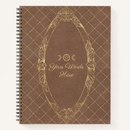 Cuaderno Create Your Own Golden Tan Brown