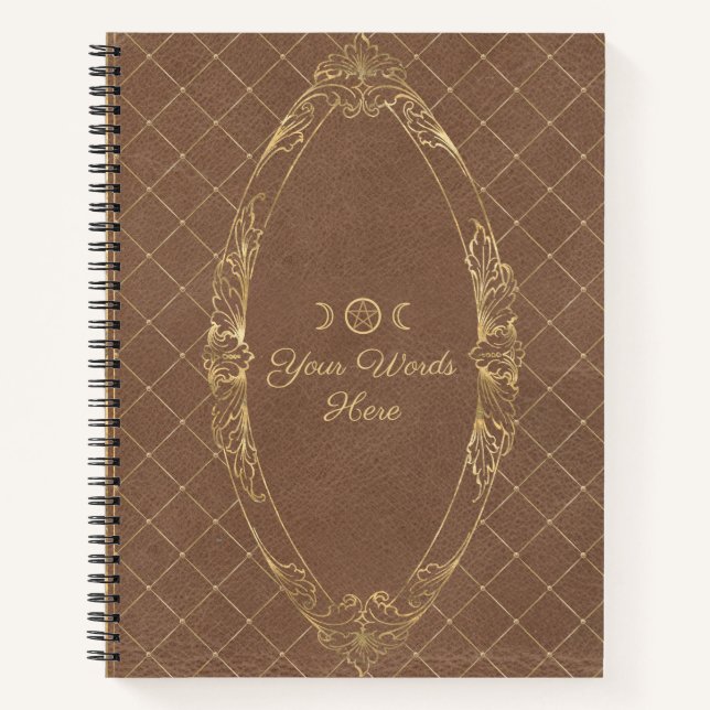 Cuaderno Create Your Own Golden Tan Brown (Anverso)