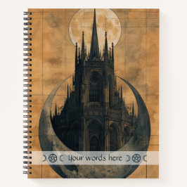 Cuaderno Create Your Own Gothic Moon Castle Lunar