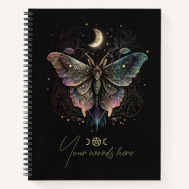 Cuaderno Create Your Own Iridescent Celestial Lunar Moth