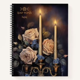 Cuaderno Create Your Own Magical Candles Roses Floral