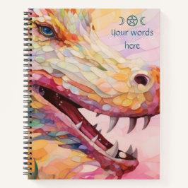 Cuaderno Create Your Own Multicolored Kaleidoscope Dragon