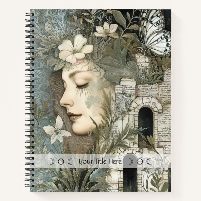 Cuaderno Create Your Own Mystical Hedge Witch Botanical (Anverso)