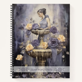 Cuaderno Create Your Own Mystical Roses Fountain Maiden