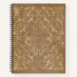 Cuaderno Create Your Own Ornate Gilded Nut Brown