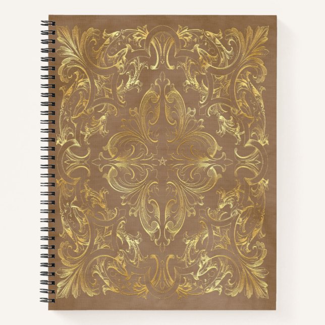 Cuaderno Create Your Own Ornate Gilded Nut Brown (Anverso)