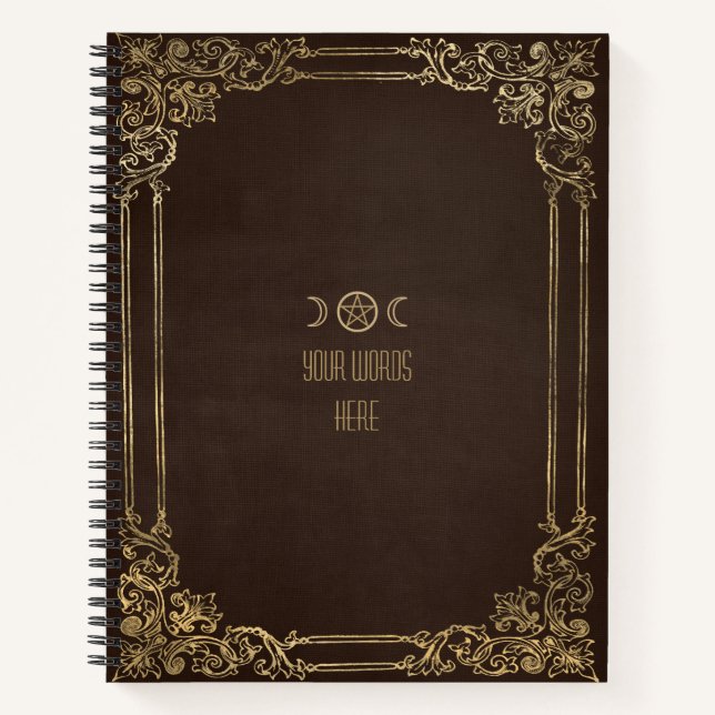 Cuaderno Create Your Own Ornate Golden Brown (Anverso)