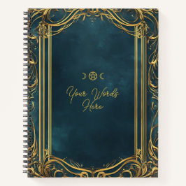 Cuaderno Create Your Own Ornate Teal & Gold