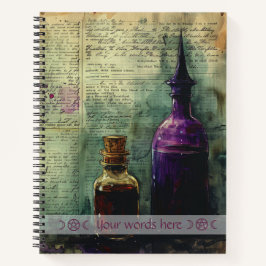 Cuaderno Create Your Own Potion Bottles Apothecary
