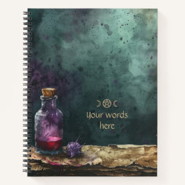 Cuaderno Create Your Own Purple Nettle Potion Apothecary