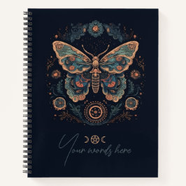 Cuaderno Create Your Own Retro Style Celestial Moth Totem