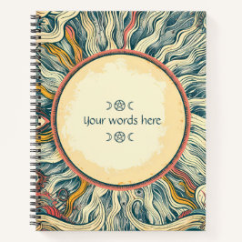 Cuaderno Create Your Own Retro Sun Solar Magic