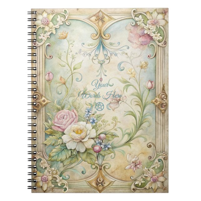 Cuaderno Create Your Own Romantic Victorian Flower Garden (Frente)