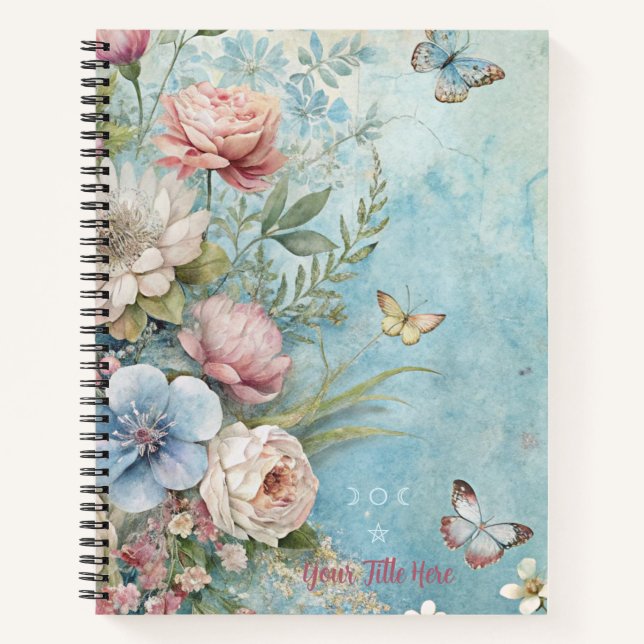 Cuaderno Create Your Own Shabby Chic Butterfly Bouquet (Anverso)