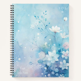 Cuaderno Create Your Own Shabby Chic Pink White Wildflowers