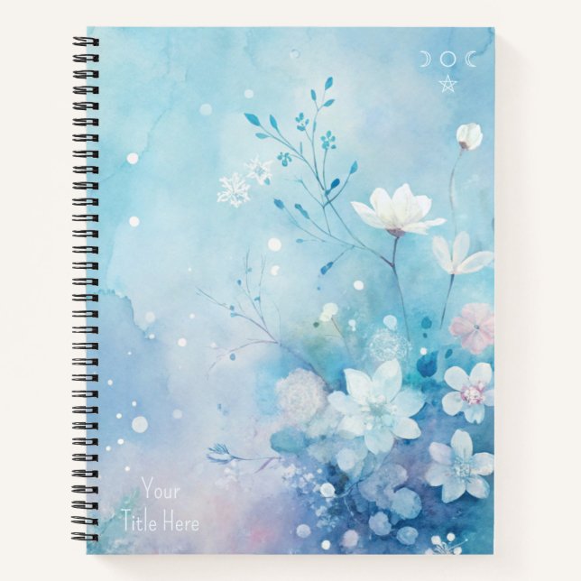 Cuaderno Create Your Own Shabby Chic Pink White Wildflowers (Anverso)