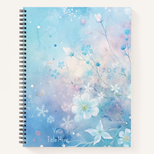 Cuaderno Create Your Own Shabby Chic White Wildflowers (Anverso)