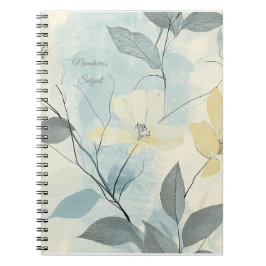 Cuaderno Create Your Own Soft Yellow Flowers Minimalist