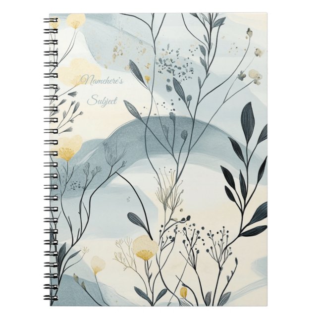 Cuaderno Create Your Own Summer Hills Floral Minimalist (Frente)