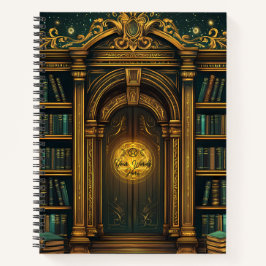 Cuaderno Create Your Own Teal Enchanted Secret Library