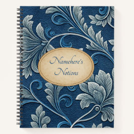 Cuaderno Create Your Own Tourquoise Embossed Vintage Floral