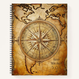 Cuaderno Create Your Own Traveler Compass Rose Map