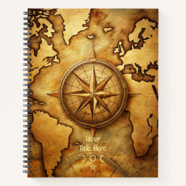 Cuaderno Create Your Own Traveller Compass Rose Map