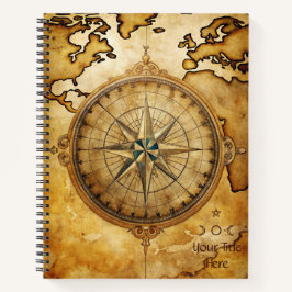 Cuaderno Create Your Own Vintage Compass Rose Travel