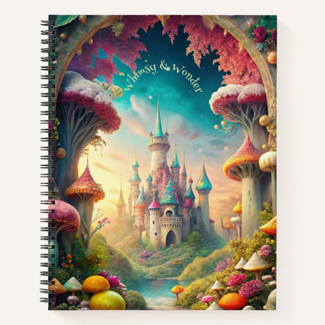 Cuaderno Create Your Own Whimsical Castle Garden (Anverso)