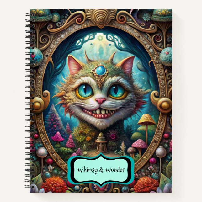 Cuaderno Create Your Own Whimsical Queen Cheshire Cat (Anverso)