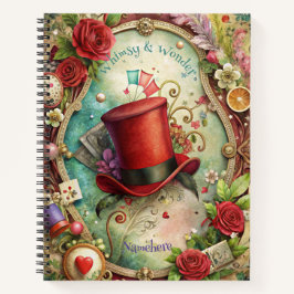 Cuaderno Create Your Own Whimsical Red Top Hat