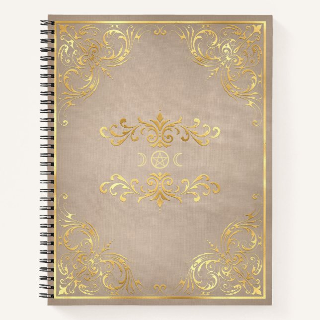Cuaderno Create Your Own Yellow Gold Gilded Beige (Anverso)