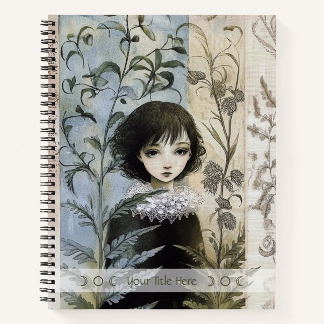 Cuaderno Create Your Own Young Hedge Witch Botanical (Anverso)