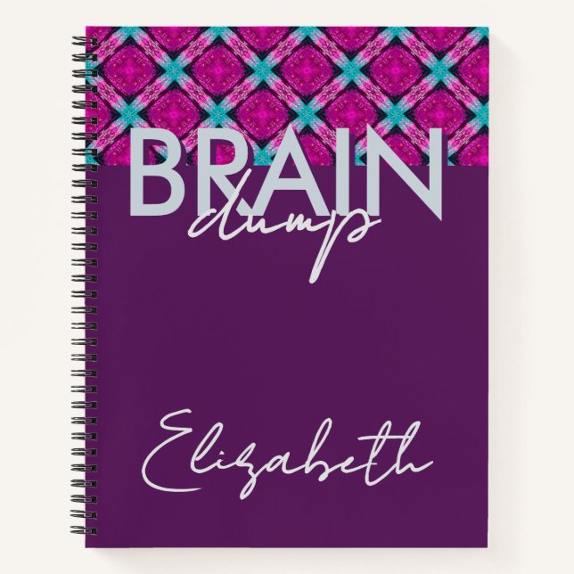 Cuaderno Creative Flow Brain Dump Mindset Organizer fuschia (Anverso)