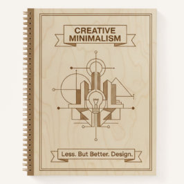Cuaderno Creative Minimalism Less But Better Wood Journal