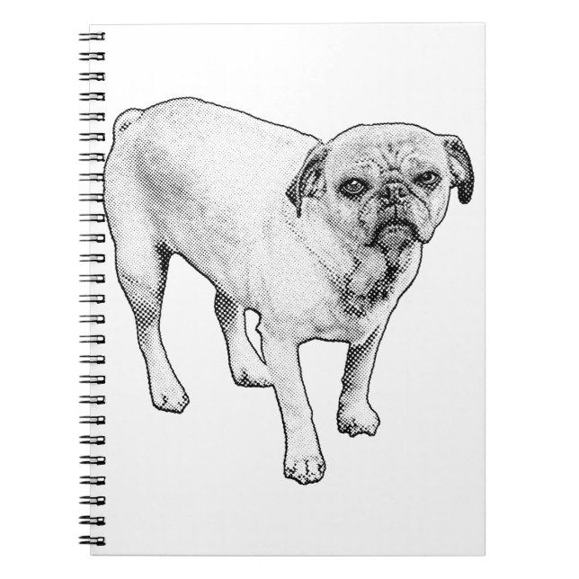 Cuaderno Creativo de Perro con Puntos para Brillo  (Frente)