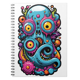 Cuaderno Creatura de la laguna del grupo de diseño Memphis