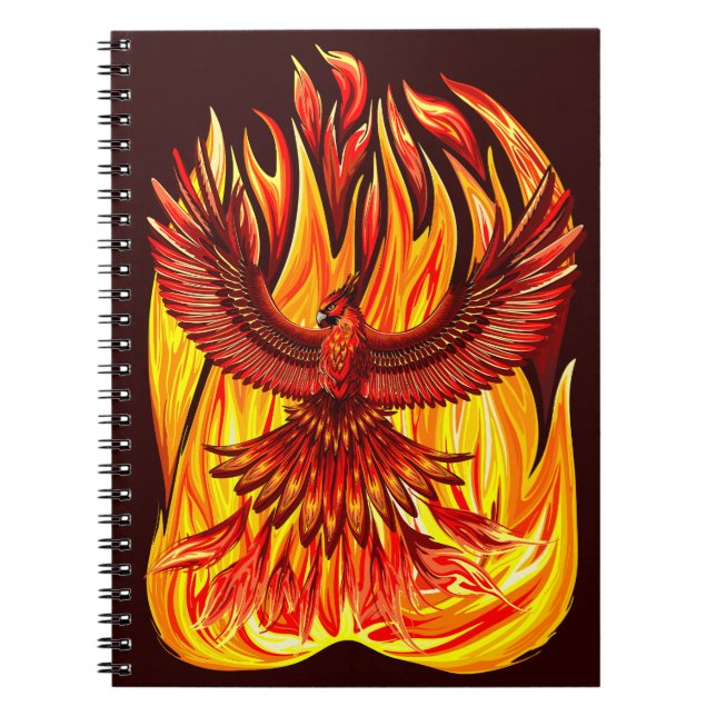 Cuaderno Creatura mitológica inmortal de Phoenix (Frente)