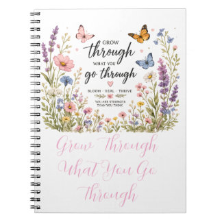 Cuaderno Crece a través de lo que pasas | Inspirador