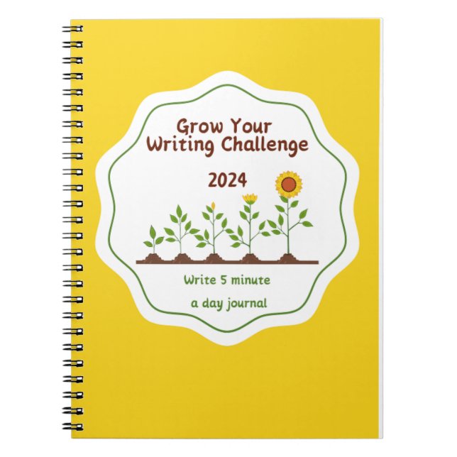 Cuaderno Crece tu escritura 2024 5 min. a Day Journal (Frente)