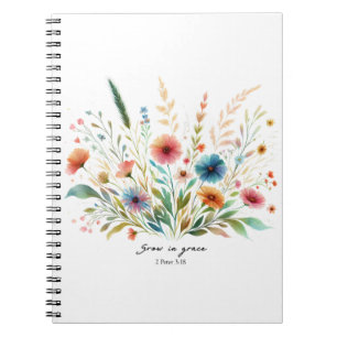 Cuaderno Crecer en gracia floral
