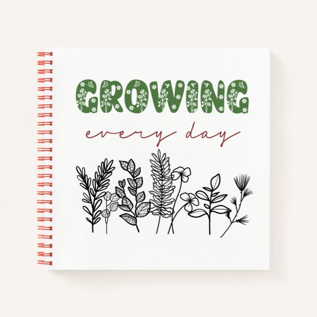 Cuaderno Crecer todos los días (Anverso)