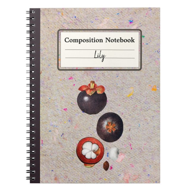 Cuaderno Creciente composición personalizada de Mangosteen (Frente)
