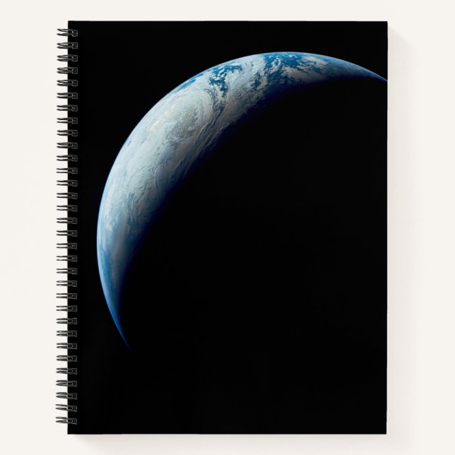 Cuaderno Creciente Tierra Tomada De La Misión Apolo 4. 2 (Anverso)