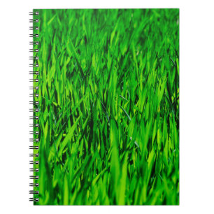 Cuaderno Crecimiento de césped de campo de hierba